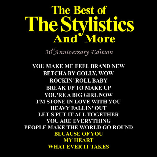 The Stylistics: Best of The Stylistics 30th Anniversary Edition CD
